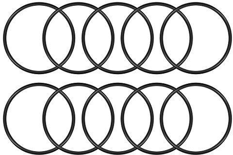 sourcing map 10 Stück Dichtung O Ringe 48mm AD 44mm ID 2mm Breite Nitrilkautschuk Metrische Dichtungsringe Gummi Unterlegscheiben für Wasserhahn Druckleitungen Öl Säure Beständig Schlauch