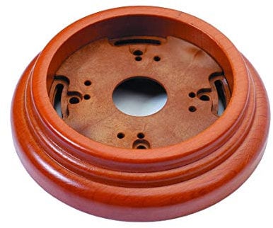 Peana de madera para Garby y Dimbler, mecanismos eléctricos vintage para pared - Accesorio para enchufes e interruptores de pared - Madera de haya color miel - Sin paso de cable - Peana Fontini
