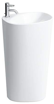 Laufen Palomba Freistehender Waschtisch mit integrierter Säule, ohne Hahnloch, ohne Überlauf, 520x435x900, Farbe: Weiß - H8118040001091