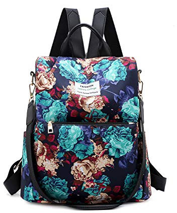 FANDARE 3 in 1 Rucksack Damen Schultasche Rucksäcke Schulranzen Mädchen Schultertasche Handtasche Anti-Diebstahl Schulrucksack für Schule Reise Campus Wandern Wasserdicht Polyester Gefieder