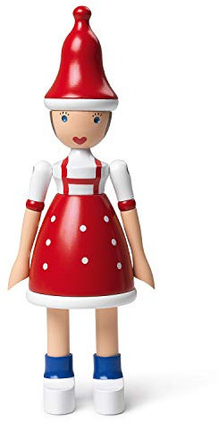 Kay Bojesen Weihnachtsmädchen Lise Figuren 17.5 cm Holzfiguren, rot