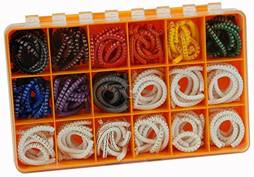 [UNBRANDED] CABLE MARKING KIT|CABLE MANAGEMENT KITS, WIRE MARKER ASSORTMENTS - PAL1-3 COLOUR CODED