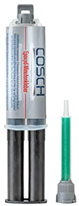 Cosch 2-K Komponentenklebstoff Edelstahl Kleber Epoxyd-Minutenkleber mit Mischdüse 24 ml