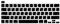 MiNGFi Silicone Russian Keyboard Cover for MacBook Pro 13 M1/M2 A2338 (2020–2023), A2289 (2020), A2251 (2020–2021), Pro 16 A2141 (2019–2021) US/ANSI Layout - Black