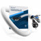 DOMAR® 3m Kabelschlauch selbstschließend & flexibel - Cable Sleeve für optimales Kabelmanagement - Kabelkanal weiß für Elektroinstallation - Kabelkanal Schreibtisch