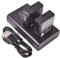DSTE Lot de 2 batteries de rechange LP-E10 + chargeur USB double avec écran LCD Compatible avec appareil photo Canon EOS 1100D 1200D 1300D Kiss X50 X70 Rebel T3 T5