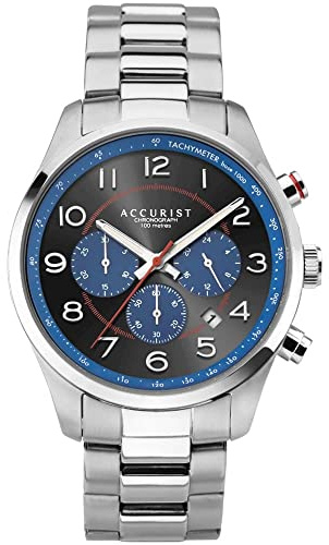 Accurist Mens Silver Watch 7408