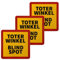 3er Set Toter Winkel/Blind Spot Magnetschild für PKW/LKW/Wohnwagen - 17,0 x 17,0 cm - Warnschild für Autos/Wohmobil - Betriebsausstattung24®