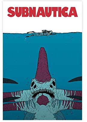 Subnautica Elektronische Spiele Leinwandposter (2) Leinwand Poster Schlafzimmer Dekor Sport Landschaft Büro Zimmer Dekor Geschenk Unframe Stil 30 x 45 cm