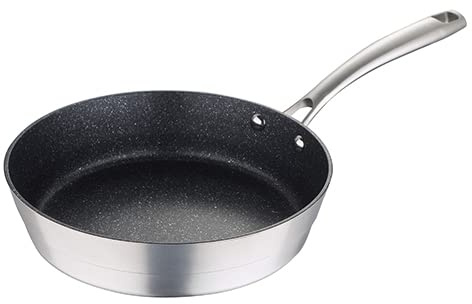 MasterPRO Nordic | 24 x 6 cm antihaftbeschichtete Bratpfanne | Geschmiedetes Aluminium mit Antihaftbeschichtung | Geeignet für Induktion | Ergonomischer Griff