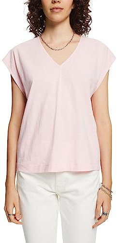 ESPRIT 073cc1k302 T-Shirt, Rose Pastel (695), XS Femmes