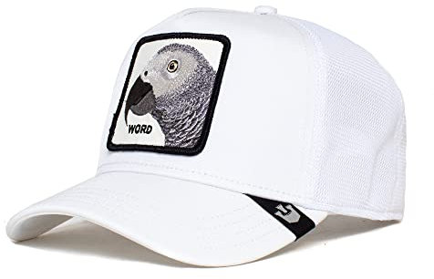 Goorin Bros. Unisex-Erwachsene The Farm Premium Series Trucker Hat Baseballkappe, Weiß (Platinum Word), Einheitsgröße