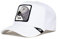 Goorin Bros. Unisex-Erwachsene The Farm Premium Series Trucker Hat Baseballkappe, Weiß (Platinum Word), Einheitsgröße