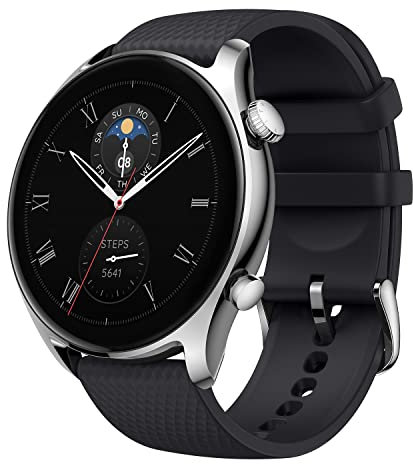 Amazfit GTR 4, 46 mm, Montre Connectées, 150+ Modes Sportifs, GPS & Bi-Bande, Appel Bluetooth, Autonomie de 14 Jours, 1.43 AMOLED, SpO2/Cardiofréquencemètre/Moniteur de Sommeil-Version Limitée