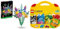 LEGO 10313 Icons Wildflower Bouquet Set, Artificial Flowers with Poppies and Lavender & 10713 Classic Creative Suitcase, Toy Storage Case with Fun Colourful Building Bricks