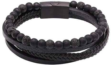 Heideman Armband Herren Lino Leder mit Verlängerung | Geschenkidee für Papa oder Freund zum Geburtstag, minimalistisch, leicht und alltagstauglich