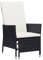 ARKEM Garten-Liegestuhl mit Auflagen Rattan Schwarz Loungesessel Outdoor Garten StüHle Outdoor LiegestüHle FüR DraußEn Lounge Sessel Outdoor
