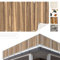 Balkon Sichtschutz Holzoptik 90x450 cm inkl. Kabelbinder Wetterfest Blickschutz Balkonverkleidung Balkonbespannung Sonnenschutz Balkongeländer Windschutz Terrasse Garten Deko Ideen Braun TEXBS_1243