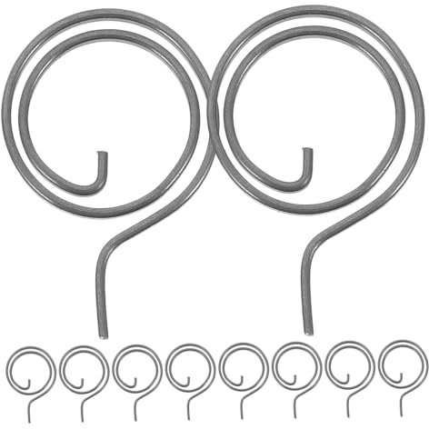 Homoyoyo 10pcs Door Lock Accessories Lock Supplies Twisted Spring Flat Coil Spring Door Lever Spring Door Lock Parts Door Knob Spring Coil Spring for Door Handles Door Handle Springs Iron