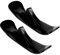 Baobiutin Snow Scooter Skibrett Schnee Ski-Roller Schlittenbrett Lenkung Ski Dual-Use Sled Wheel Scooter Reitreifen 2pcs