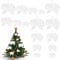 Lunaanda Christmas Tree Decorations - White Feather Angel Wings Hanging Ornaments - Vintage Christmas Decor
