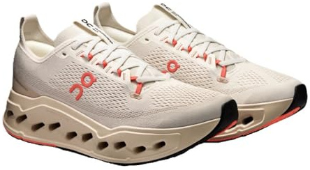 On Herren Cloudsurfer Max Sneaker, Elfenbein/Salm, 42.5 EU