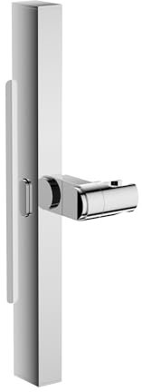 Cobbe Shower Riser Rail with 360° Adjustable Shower Head Holder, Wall Mounted Shower Riser Rail Kit,Square Shower Slider Rail with Height Bracket for Bathroom, Chrome