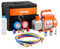 VEVOR Pompe à Vide Climatisation, 99 L/Min, Pompe à Vide Frigoriste CVC 1 Étage, Kit Jauges de Collecteur de Réfrigérant pour Climatiseur Automobile, avec Tuyau Tricolore, pour R134a, R12, R22, R502a