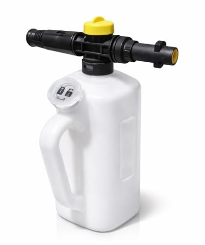 Snow Foam Lance, Foam Cannon for Karcher K2, K3, K4, 1L Pressure Jet Bottle Snow Foam Bottle Cannon Washer with Adjustable Spray Nozzle and Shampoo Measuring Cup