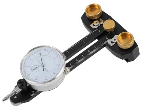 Thin Rip Jig for Table Saw Precision Rip Cut Guide and Fence Calibrator with Dial Indicator (0.01mm Accuracy) for Woodworking, Router and Band Saw, Narrow Strip Cuts