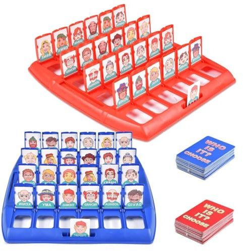 Quzyllic Wer Ist Es Spiel,Wer Bin Ich Spiel,Guess Who für 2 Spieler,Brettspiel Logische Argumentation,Brettspiel Eltern für Familien- und Partyspaß