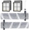 Rollenbürste und Filter Ersatzteile für Bissell CrossWave OmniForce Edge 3930F, 3933, v2, 3999z schnurloser Mehrflächen-Hartbodenreiniger, Nass- und Trockensauger, 2 Bürstenrollen und 2