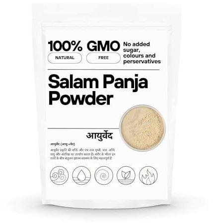 YAAJ Salam Panja Powder/Salab Punja Powder/Salam Panja Churna/Marsh Orchid (100 Gms)