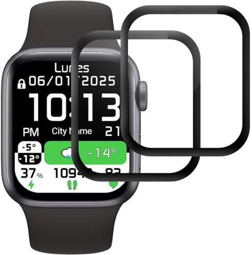 Protector de Pantalla Compatible con Apple watch Series 6/5/4/SE 40mm, 2 Piezas Pantalla Cristal[Dureza 9H][Antihuellas][Antiarañazos][Ultra Claro]Screen Protector