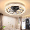 Viugreum Led Smart Ceiling Fans with Light 75W, Modern Ceiling Fan Lights with Remote Control, Reversible /3 Color Temperature/6 Speed, Dimmable Crystal Cover with Timer for Living Room Bedroom