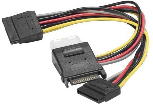 Dexlan Cable en Y alimentation SATA vers 1 alim Molex + 2 alim SATA