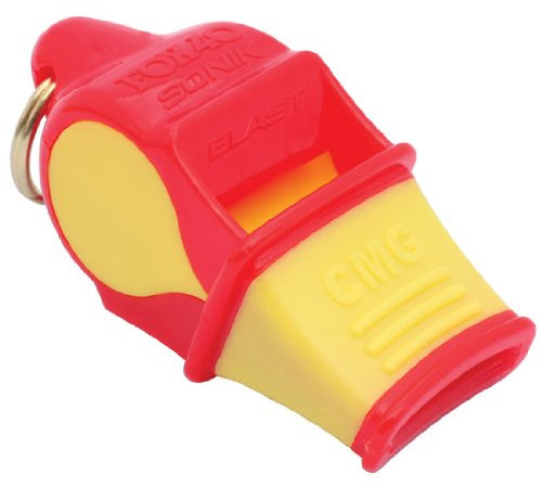 Fox 40 Sonik Blast CMG Sifflet Multicolore, Red/Yellow