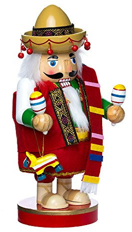 Kurt Adler Molliger Nussknacker als Mexikaner, 26,04 cm