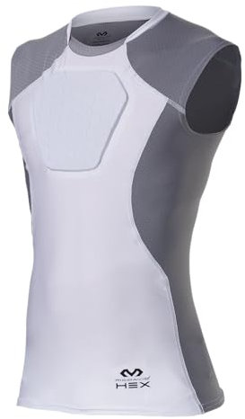 McDavid HEX Chest Protector, Heart-Guard/Sternum Protection – Padded Shirt for Baseball, Football, Lacrosse and Goalies - Youth & Adult Sizes