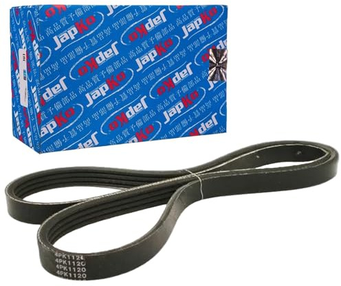 JAPKO 4PK1120 Keilrippenriemen Kompatibel mit MITSUBISHI PAJERO II V3W, V2W, V4W 117200N502 4PK1120 MD199826
