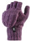 Heat Holders – fingerlose Damen-Thermohandschuhe. Zopfmuster, 2,3 Tog, Einheitsgröße Gr. Damen, violett