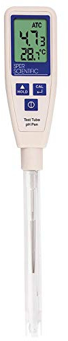 Sper Scientific 850063 LCD Test Tube ATC pH Pen, ±0.1 Measuring Accuracy
