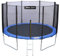 Yelloo Sport Trampolin Elastisch Durchmesser 366 cm Blau Gartentrampolin Elastisches Trampolin Kinder Trampolin Garten Trampolin CE TÜV GS zertifiziert für Kinder und Erwachsene
