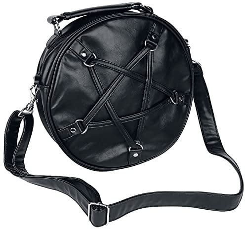 Banned Alternative Big Pentagram Donna Borsetta nero 100% cloruro di polivinile
