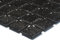 Mosaik Mosaikfliese Quadrat uni schwarz Glasmosaik mit Effekt Spots Fliesenspiegel, Mosaikstein Format: 20x20x4 mm, Bogengröße: 327x305 mm, 1 Bogen/Matte