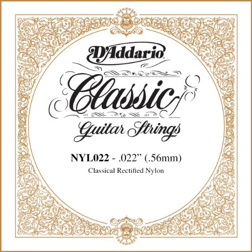 D'Addario .022 Rectified Nylon Single String for Classical Guitar