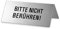 Tischaufsteller Bitte nicht Berühren 85x40 mm Tischschild aus Edelstahl Nr.2668-1