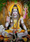 Blessing Lord Shiva/Hindu God Poster with Glitter-reprint on paper (Unframed : Size 12X16 Inches)