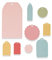 Sizzix Framelits Die Set 9pk-tags, mehrfarbig, 26 x 13 x 0,2 cm