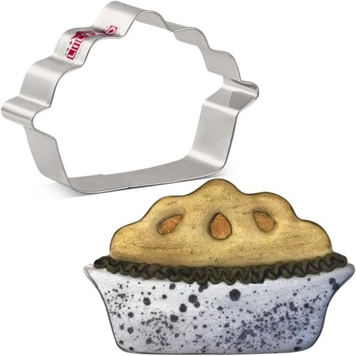 LILIAO Emporte-pièce à tarte citrouille en acier inoxydable 10,2 x 6,6 cm